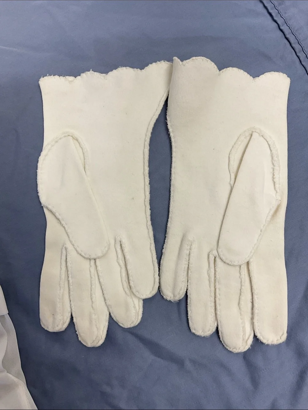 Vintage White Dress Gloves Set - Three Pairs, Two new one used. For small hands